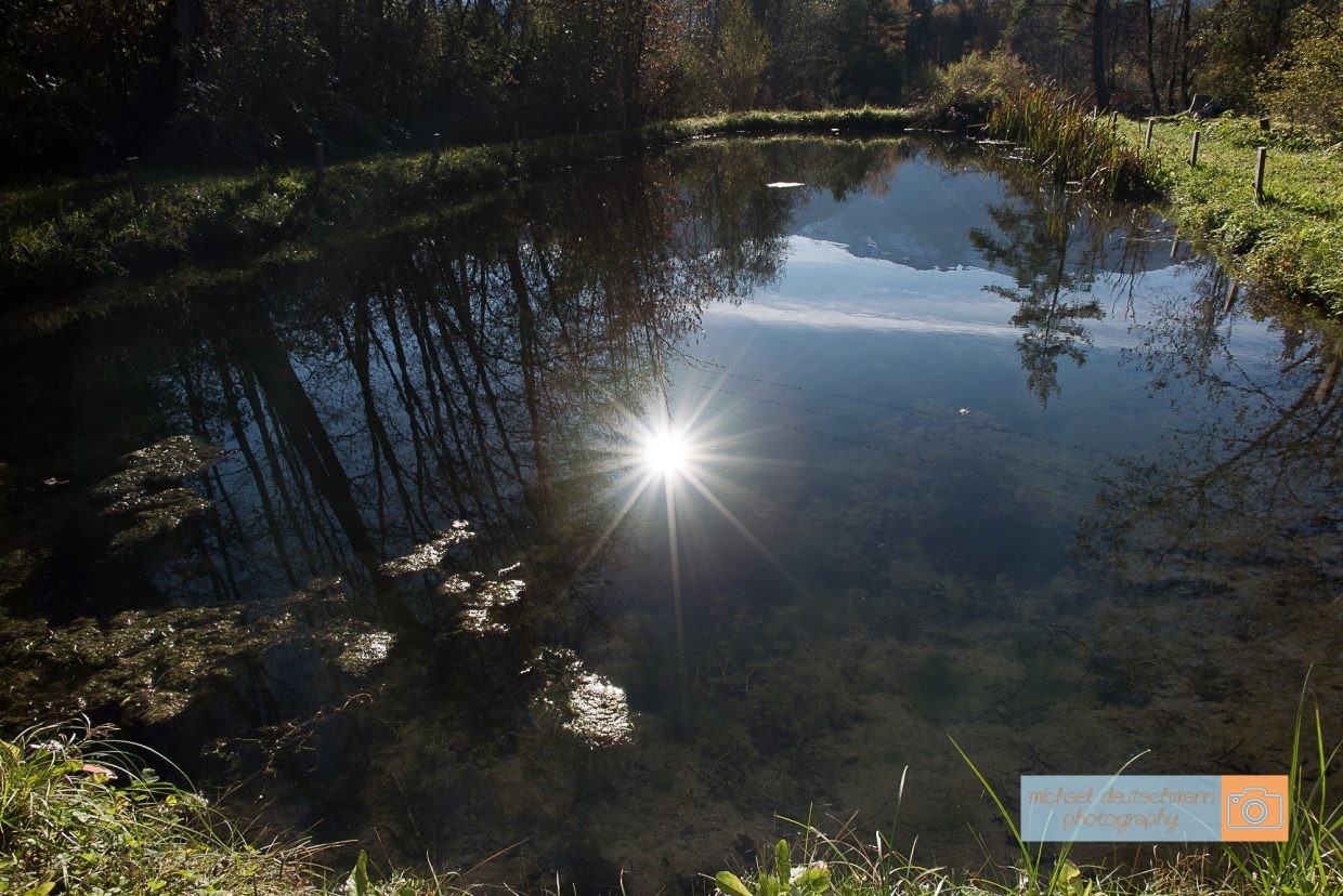 Teich Sonne Mieminger Plateau Mountains Tirol Herbst autumn - Michael Deutschmann, Akad. Mentalcoach - Photography - Mentalcoaching Hypnose Seminare - Mental Austria